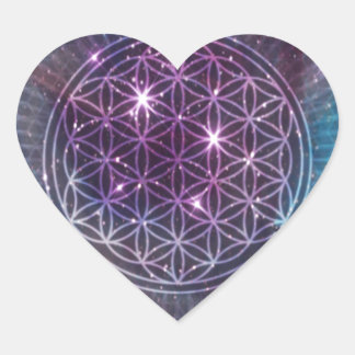 Pegatina En Forma De Corazón La flor