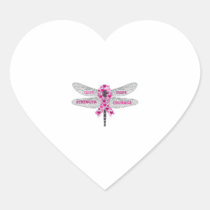Pegatina En Forma De Corazón La libélula de Tricia