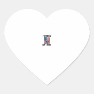 Pegatina En Forma De Corazón La Libertad No Es Gratuita Memorial Patriótico del