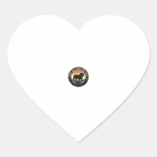 Pegatina En Forma De Corazón La Mejor Camiseta de Papá Bulldog Vintage Amante d