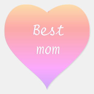Pegatina En Forma De Corazón La mejor emoji de la mamá