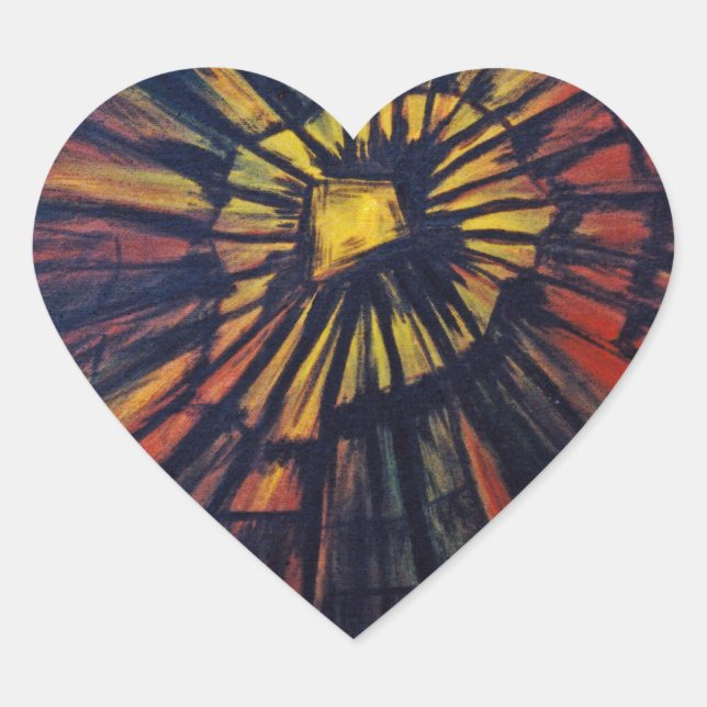 Pegatina En Forma De Corazón La web del diablo (Anverso)