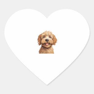 Pegatina En Forma De Corazón Labradoodle de Australia