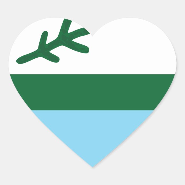 Pegatina En Forma De Corazón labrador (Anverso)