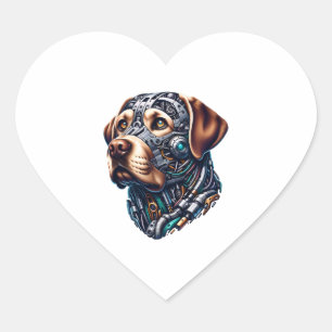 Pegatina En Forma De Corazón Labrador Lover Android inspiró el arte