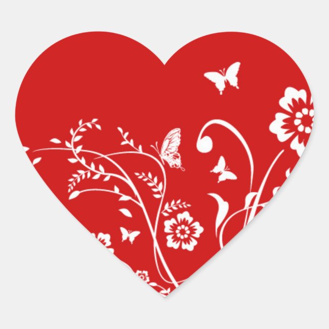 Pegatina En Forma De Corazón Lacy Heart (Anverso)