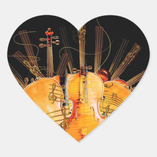 PEGATINA EN FORMA DE CORAZÓN LAS CADENAS DE SOL