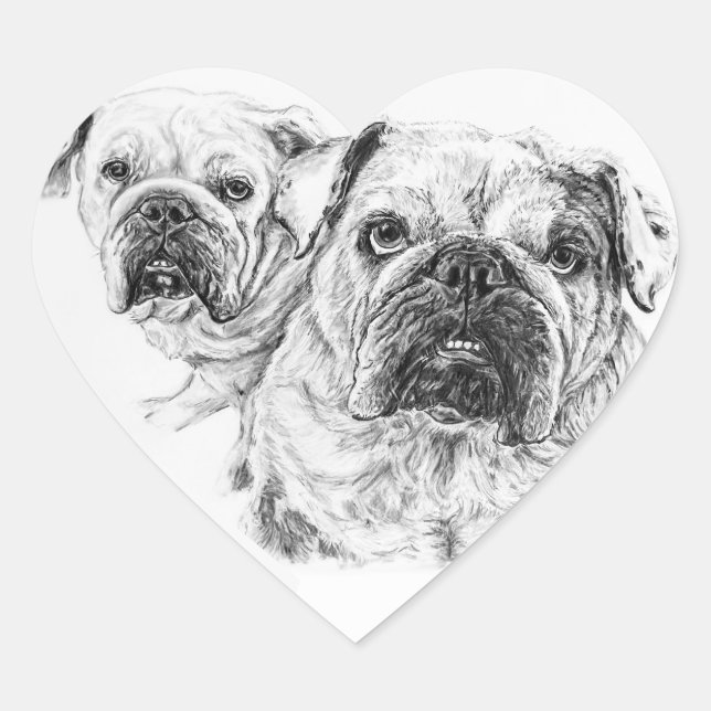 Pegatina En Forma De Corazón Las Divas Calvas Stickers (Anverso)