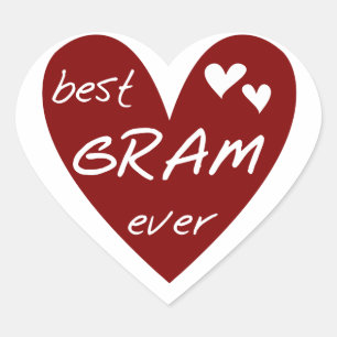 Pegatina En Forma De Corazón Las mejores camisetas y regalos del gramo del