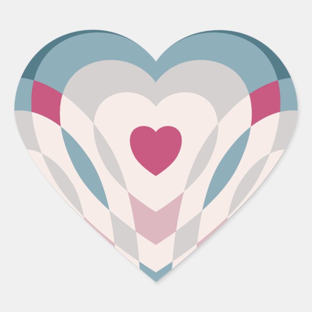 Pegatina En Forma De Corazón latido (Anverso)