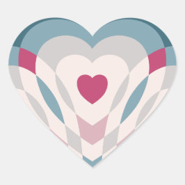 Pegatina En Forma De Corazón latido