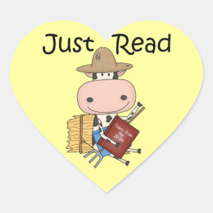 Pegatina En Forma De Corazón Leer