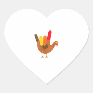 Pegatina En Forma De Corazón Lenguaje Rótulo americano que te amo gracias