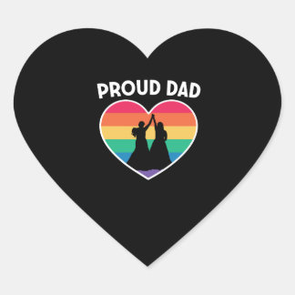 Pegatina En Forma De Corazón Lesbian Rainbow Heart pride Gay Couple Wedding