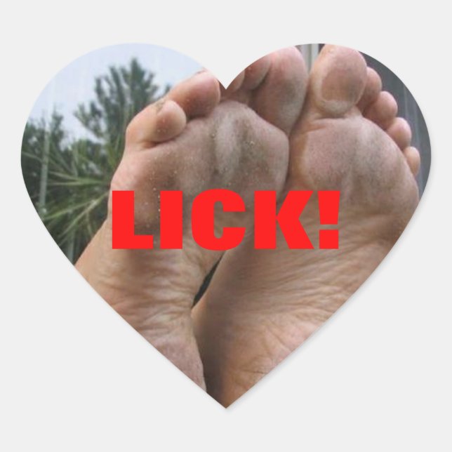 PEGATINA EN FORMA DE CORAZÓN ¡LICK! (Anverso)