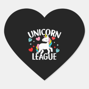 Pegatina En Forma De Corazón Liga de Unicornio