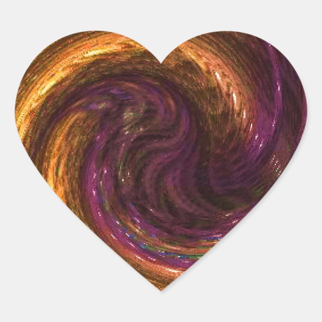 Pegatina En Forma De Corazón Ligero (Anverso)