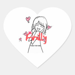 Pegatina En Forma De Corazón Lindo