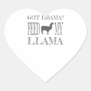 Pegatina En Forma De Corazón Llama dramática recibe ramas de mi llamada