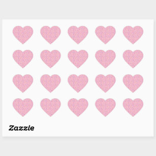 Pegatina En Forma De Corazón Llamaradas de Arcoíris Confeti Colorido Rosa Claro