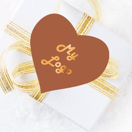 Pegatina En Forma De Corazón Logo del negocio de la tierra polvorienta del nara