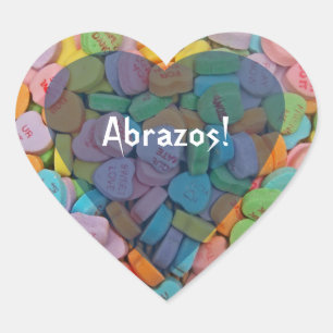 Pegatina En Forma De Corazón Los corazones del Abrazos-Caramelo - dígalo en