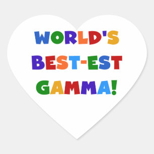 Pegatina En Forma De Corazón Los mejores regalos de color brillante de gamma de
