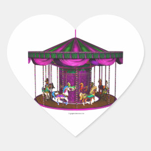 Pegatina En Forma De Corazón Los Pegatinas en forma de corazón de carrusel mora