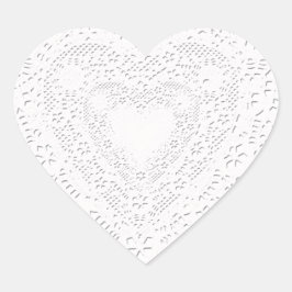 Pegatina En Forma De Corazón Lugar blanco falso