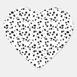 Pegatina En Forma De Corazón Lugares dálmatas, imprenta dálmata, pieles dálmata