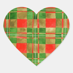 Pegatina En Forma De Corazón MAC GREGOR TARTAN Pegatinas del corazón