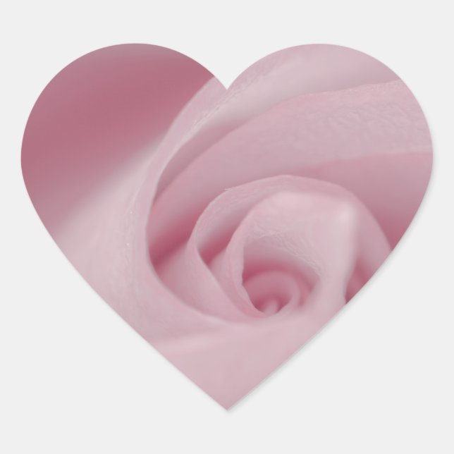 Pegatina En Forma De Corazón Macro rosa rosa (Anverso)