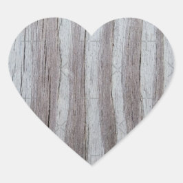 Pegatina En Forma De Corazón Madera de grano Gris gris negro rayado vertical