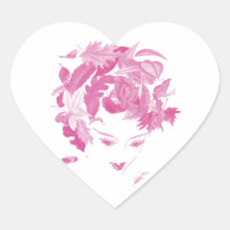 Pegatina En Forma De Corazón Madre Naturaleza