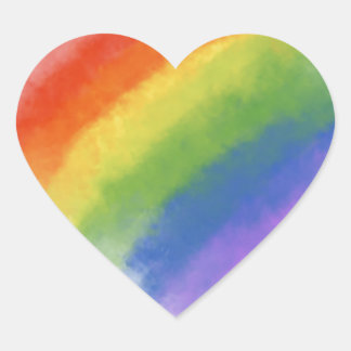 Pegatina En Forma De Corazón magia del arco iris acuático
