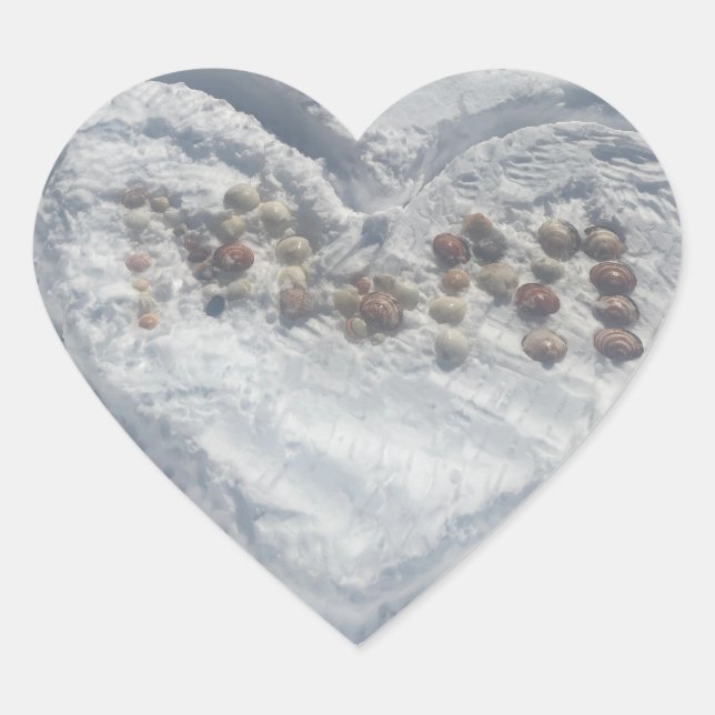Pegatina En Forma De Corazón Mamá (Anverso)