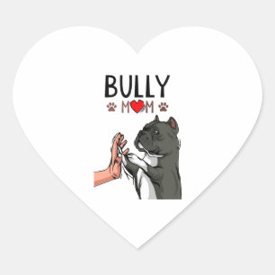 Pegatina En Forma De Corazón Mamá de la actriz norteamericana cute perro mamá g