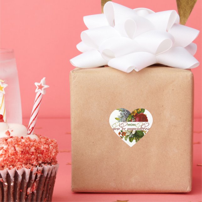 Pegatina En Forma De Corazón mamá mi universo (Fiesta)