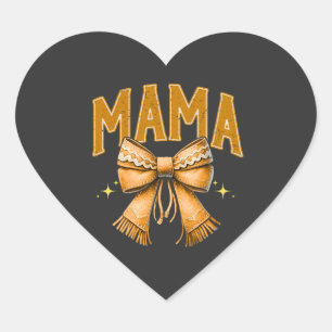 Pegatina En Forma De Corazón Mama Vaquera – Stickers del Oeste