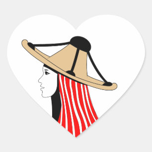 Pegatina En Forma De Corazón Mandil w Chachiya: Símbolos de Identidad Jebala
