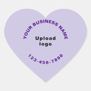 Pegatina En Forma De Corazón Marca comercial monocroma púrpura con número de te