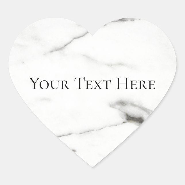 Pegatina En Forma De Corazón mármol (Anverso)