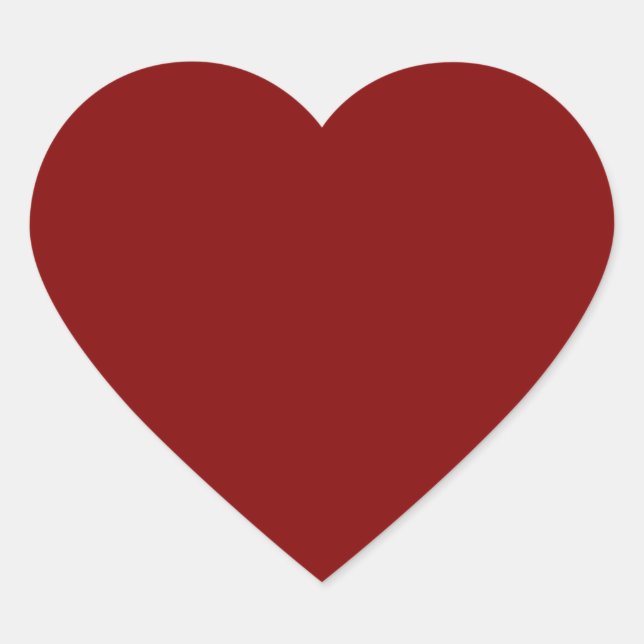 Pegatina En Forma De Corazón Maroon Red (Anverso)