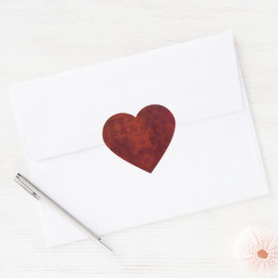 Pegatina En Forma De Corazón marrón