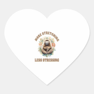 Pegatina En Forma De Corazón Más Stretching Menos Estrés