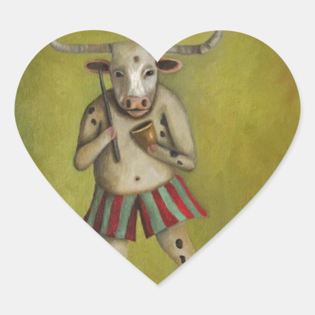 Pegatina En Forma De Corazón Más timbre (Anverso)