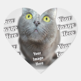 Pegatina En Forma De Corazón MASCOTA Foto ✨ encantador Personalizado