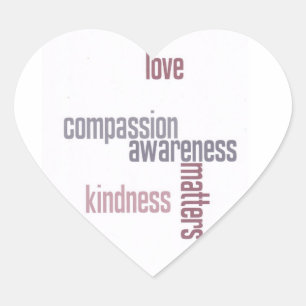 Pegatina En Forma De Corazón Materias de la amabilidad