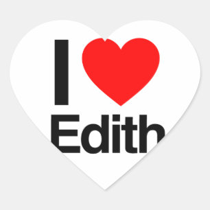 Pegatina En Forma De Corazón me encanta edith