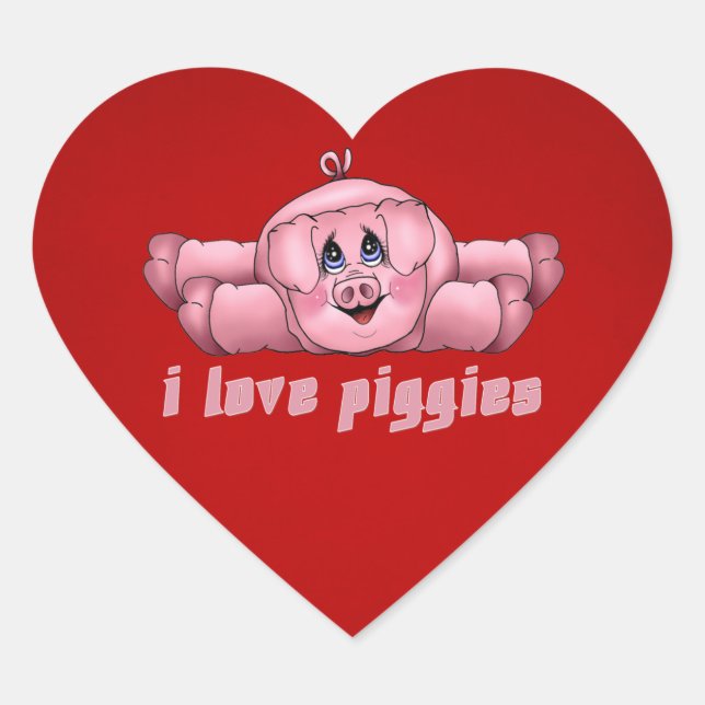 Pegatina En Forma De Corazón Me Encantan Los Cogones (Anverso)